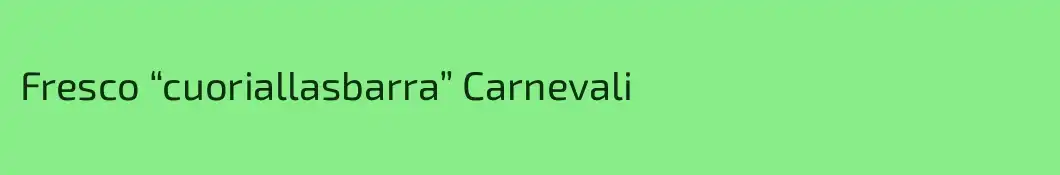 Fresco “cuoriallasbarra” Carnevali
